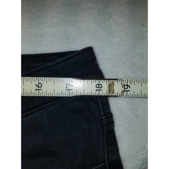 Ed Hardy Jeans Womens 32 Black Tiger Head‎ Embroidered Mid Slim Flare Y2K - Picture 7 of 16